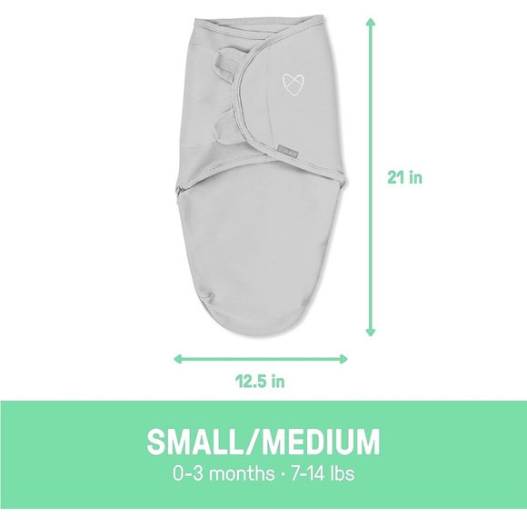 Swaddle Me Original Swaddle Baby Wrap Newborn Blanket Grey Sm/Med NIB - Picture 3 of 7